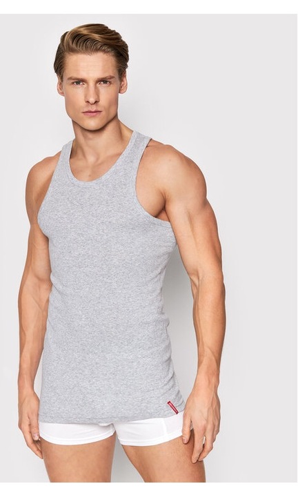 Мъжки потник, Henderson, 78629, памук, 3XL INTL, сив