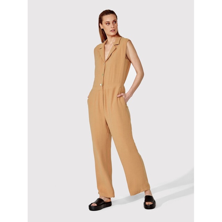 Női jumpsuit, Simple, 40226, Viscose, Barna