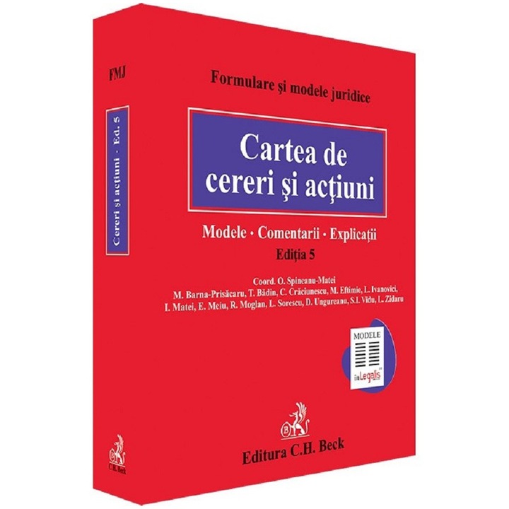 Cartea de cereri si actiuni. Modele, M. Barna Prisacar, Tania Badin, Cristiana Mihaela Craciunescu