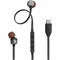 Casti In-Ear cu fir JBL Tune 310C, Pure Bass, Hi-Res, USB-C, Negru