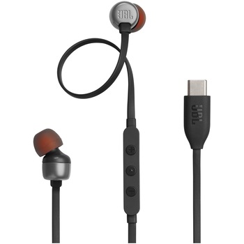 Casti In-Ear cu fir JBL Tune 310C, Pure Bass, Hi-Res, USB-C, Negru
