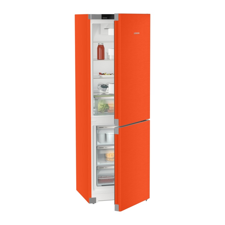 Combina frigorifica Liebherr CNcor 5203 Pure, NoFrost, EasyFresh, 330 l, 185.5 cm, Clasa C, Orange