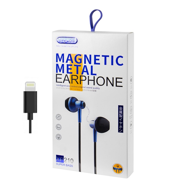 Слушалки за мобилни устройства 1Tech Yookie XP210, Lightning, Mикрофон, Многоцветен