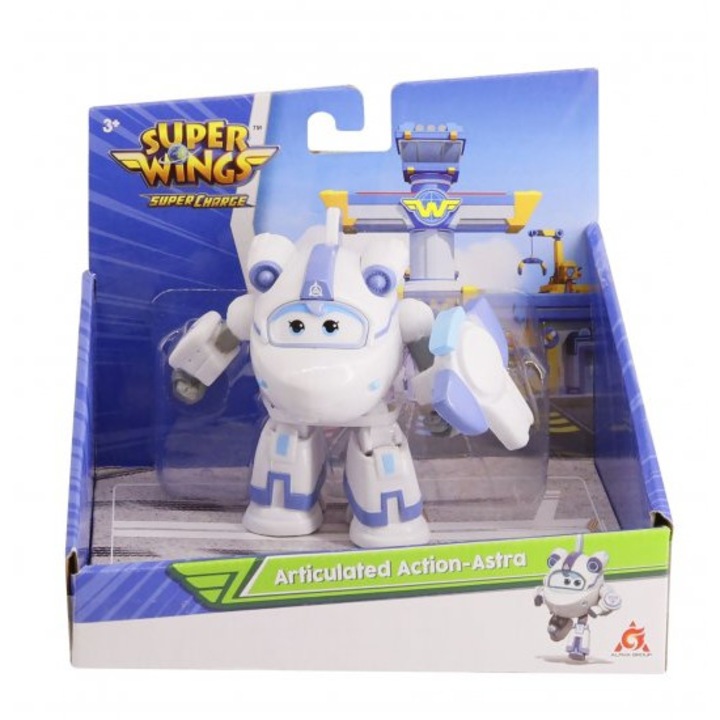 Фигуркa, Самолет Super Wings Съчленен Екшън Astra, 8Cm