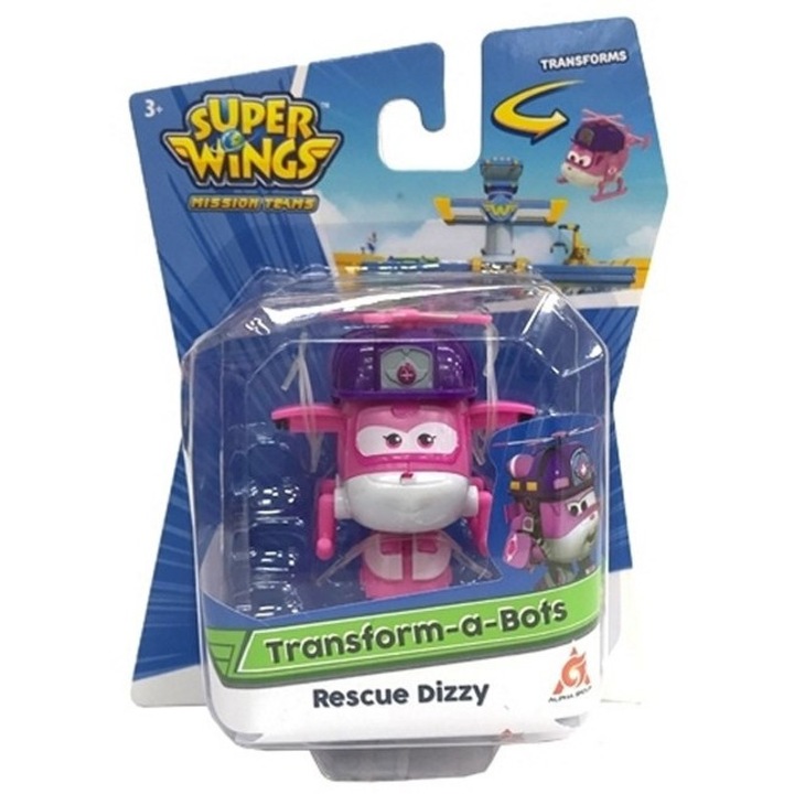 Фигуркa, Super Wings Трансформиращ Се Робот Dizzy Rescue, 5Cm