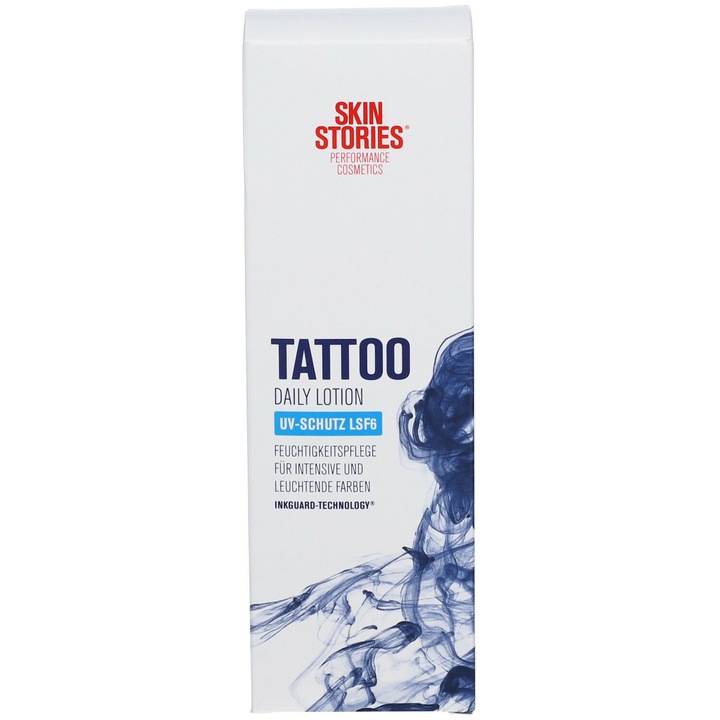 Testápoló, Skin Stories, Tetoválás, a tetoválás színének fenntartásához és hidratáló hatásához, SPF 6, 125 ml