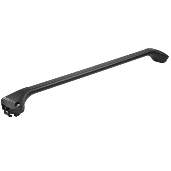 Set bare transversale auto MODULA Oval Bar, telescopice, 78-119 cm,  montare pe barele inchise longitudinale, din aluminiu, negru