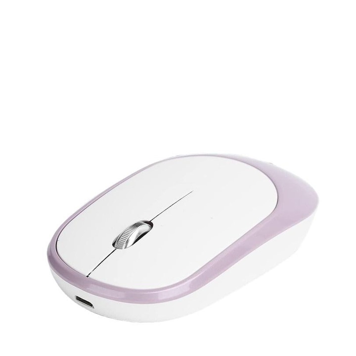 Ergonomikus vezeték nélküli egér, újratölthető, lila