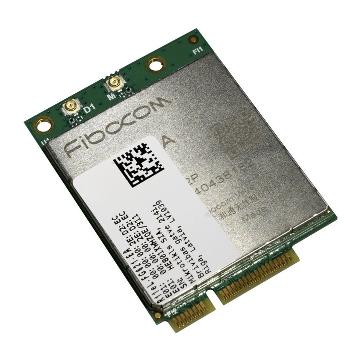 Мрежова карта MikroTik R11eL-FG621-EA, miniPCI-e, 300 Mbps, LtAP съвместим, PCI Express