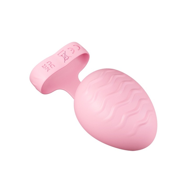 Dupla vibrátor ujjakhoz, 10 frekvencia, vízálló, 4,5 cm, rózsaszín