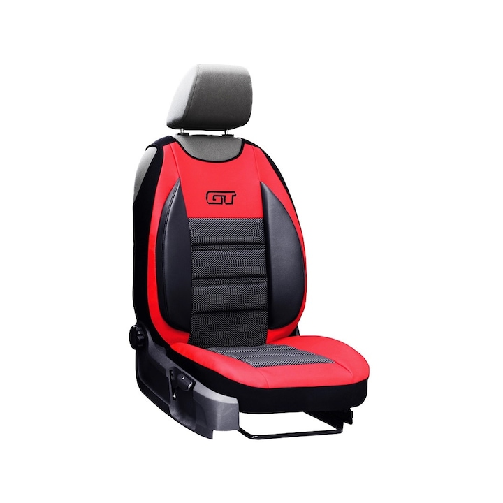 Pok-Ter GT Ergonomic, Univerzális üléshuzat, Műbőr, Piros