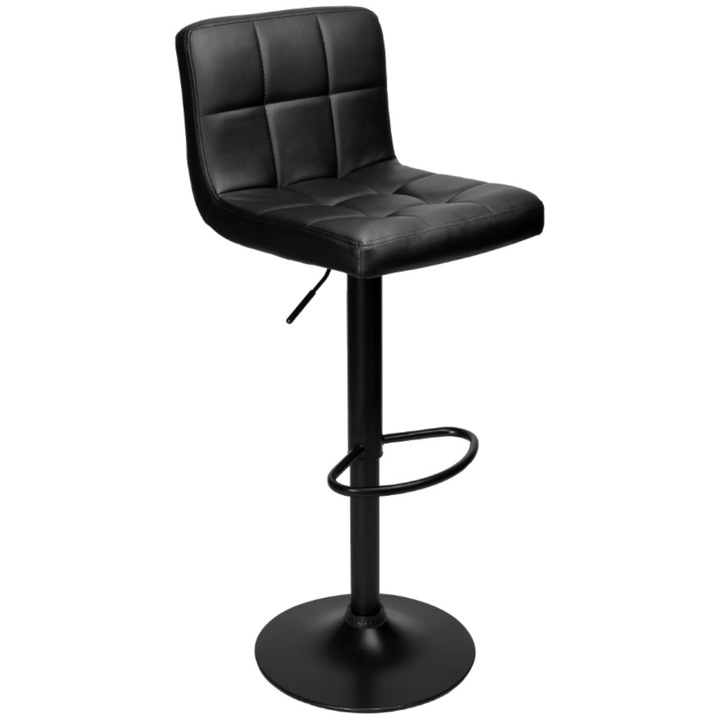 Бар стол Viking Cosmo, Изкуствена кожа, Черен