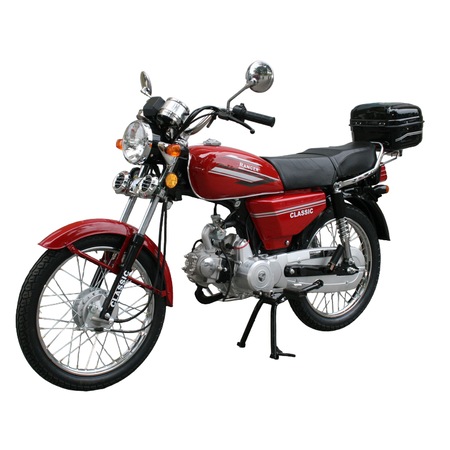 Motocicleta Ranger Classic 50cc, top case inclus, culoare rosu - eMAG.ro