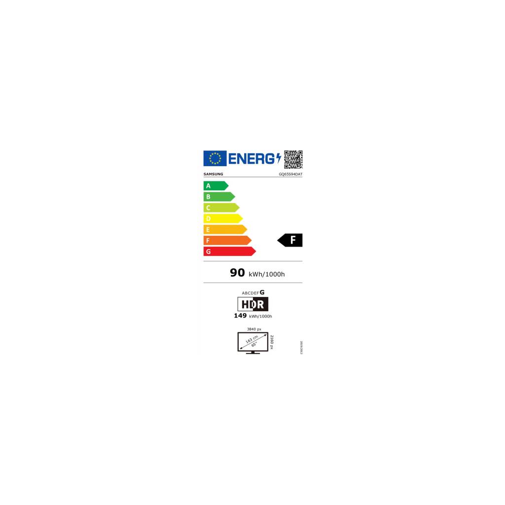 Televizor OLED Samsung GQ65S94DATXZG AI, Smart TV 4K UHD, HDR, Control Vocal, Dolby Atmos, 100 Hz, 163 Cm, Negru