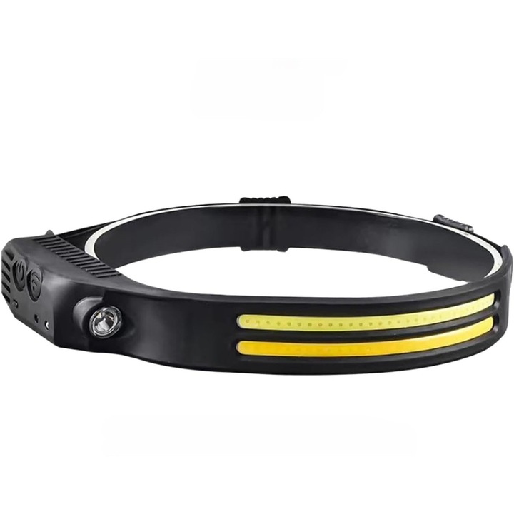 LED фенерче за глава със сензор MRG MW6892, тип лента, 61 SMD COB, с акумулатор, за риболов, лов, къмпинг или сервиз