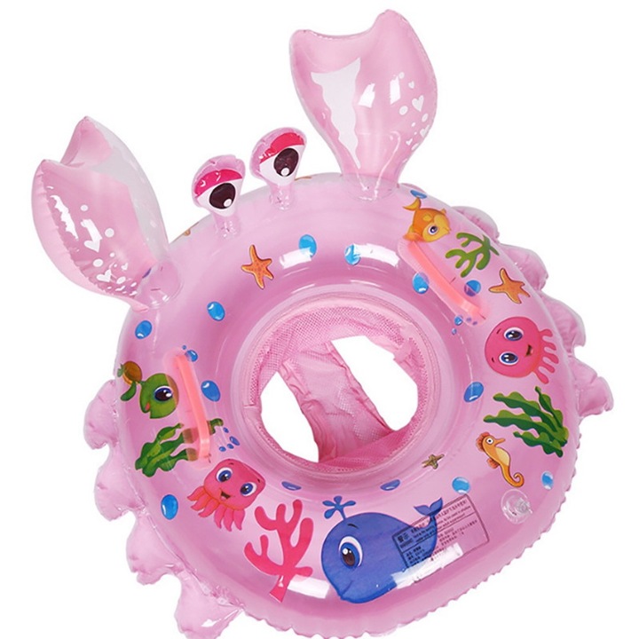 Tovbmup lány úszónadrág, PVC, rózsaszín, 55 cm, 6-36 hónap