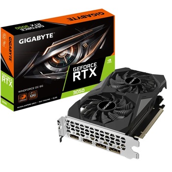 Placa video GIGABYTE RTX 3050 WINDFORCE OC 6G GDDR6 Placa video GIGABYTE RTX 3050 WINDFORCE OC 6G GDDR6