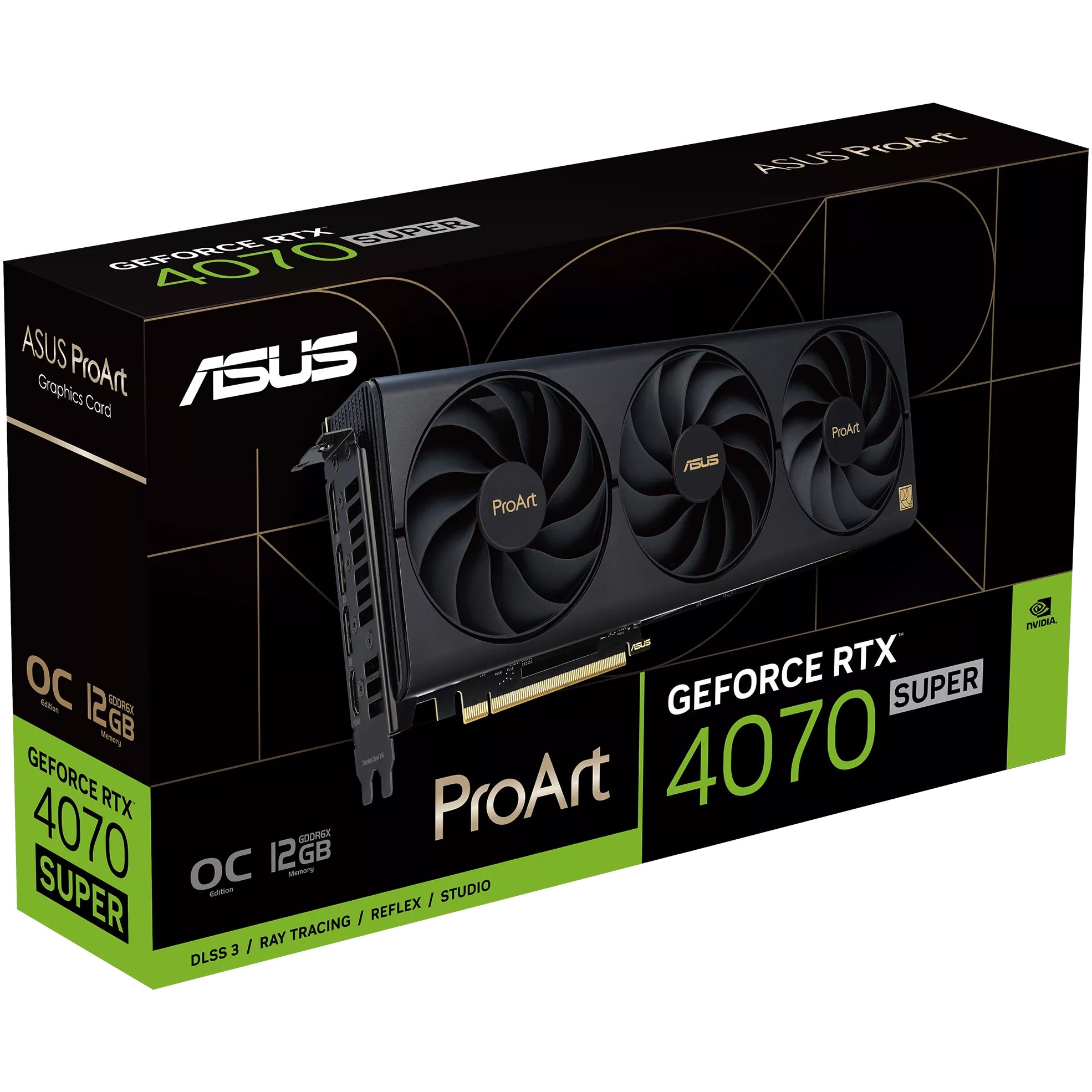Placa video ASUS ProArt GeForce RTX™ 4070 SUPER OC, 12GB GDDR6X
