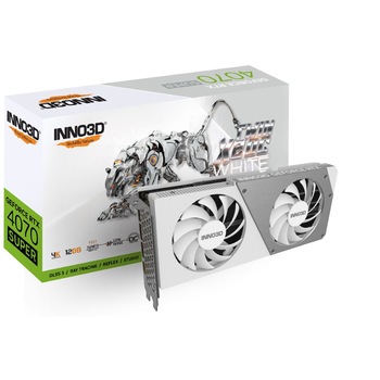 Placa video Inno3D GeForce RTX 4070 Super, Twin X2 OC, 12GB GDDR6X Placa video Inno3D GeForce RTX 4070 Super, Twin X2 OC, 12GB GDDR6X