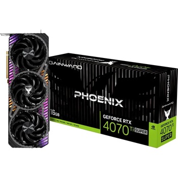 Placa video Gainward GeForce RTX 4070 Ti Phoenix, 16GB GDDR6X, 256bit, RGB, 2610MHz Placa video Gainward GeForce RTX 4070 Ti Phoenix, 16GB GDDR6X, 256bit, RGB, 2610MHz