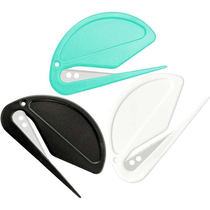 Desfacator scrisori COMEWE, set 3 bucati, design sigur, lama inox