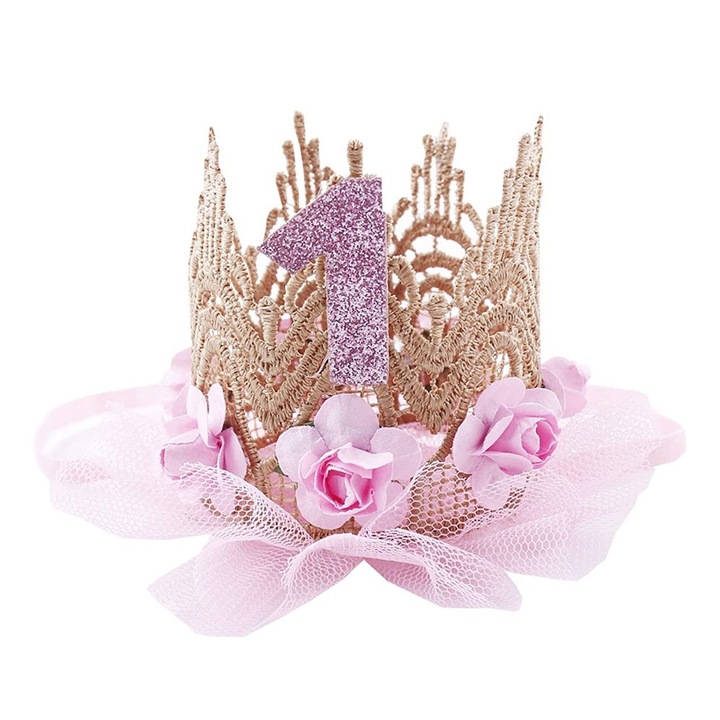 Корона за 1 година юбилей, QttvbTna, розово