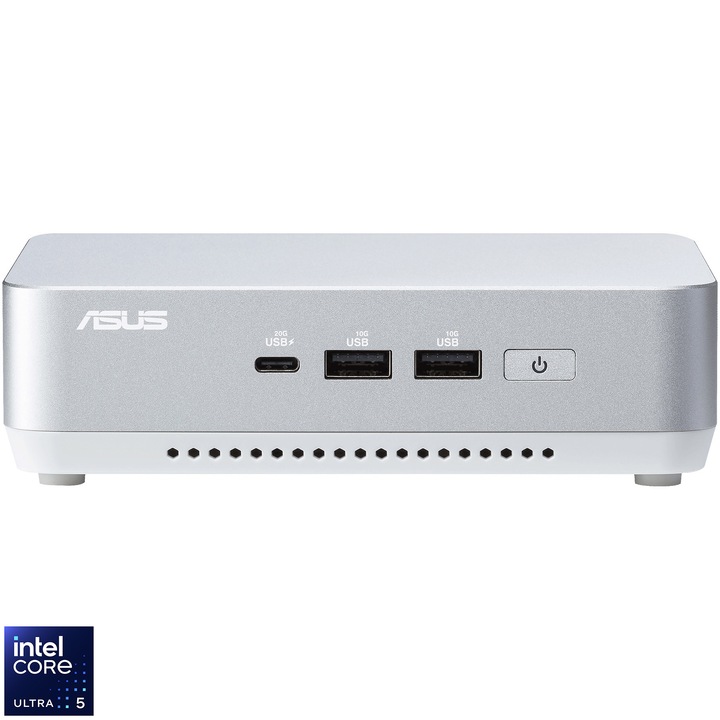 Mini PC Asus NUC 14 Pro+ RNUC14RVSU500002I, Intel® Core™ Ultra 5 125H, Без RAM, Без хранилище, Intel® Arc™ Graphics, No OS, EU cord, White