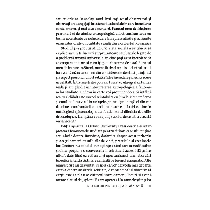 Neincrederea. Cum Functioneaza Romania Profunda. O Cercetare Antropologica - Radu Umbres