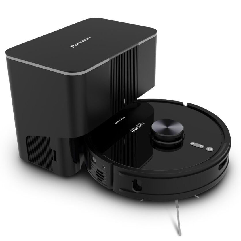 Robot aspirator cu mop si Wi-Fi, Rohnson Mamba Total Clean RM04, 8500Pa, 5L, 5200mAh Li, AI-procesor quad-core, Rohnson Link, Sistem automat de recunoastere a covoarelor, Cartografiere in timp real pe mai multe niveluri, functie de lustruire, Child lock