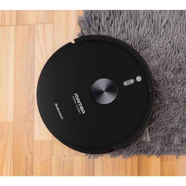 Robot aspirator cu mop si Wi-Fi, Rohnson Mamba Total Clean RM04, 8500Pa, 5L, 5200mAh Li, AI-procesor quad-core, Rohnson Link, Sistem automat de recunoastere a covoarelor, Cartografiere in timp real pe mai multe niveluri, functie de lustruire, Child lock