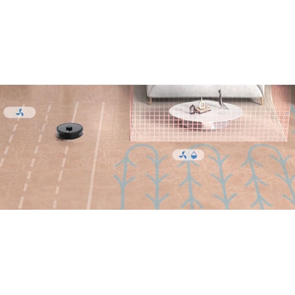 Robot aspirator cu mop si Wi-Fi, Rohnson Mamba Total Clean RM04, 8500Pa, 5L, 5200mAh Li, AI-procesor quad-core, Rohnson Link, Sistem automat de recunoastere a covoarelor, Cartografiere in timp real pe mai multe niveluri, functie de lustruire, Child lock