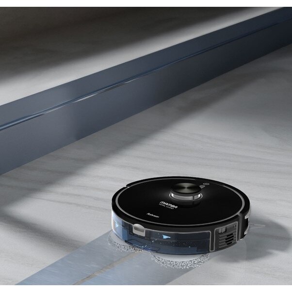 Robot aspirator cu mop si Wi-Fi, Rohnson Mamba Total Clean RM04, 8500Pa, 5L, 5200mAh Li, AI-procesor quad-core, Rohnson Link, Sistem automat de recunoastere a covoarelor, Cartografiere in timp real pe mai multe niveluri, functie de lustruire, Child lock