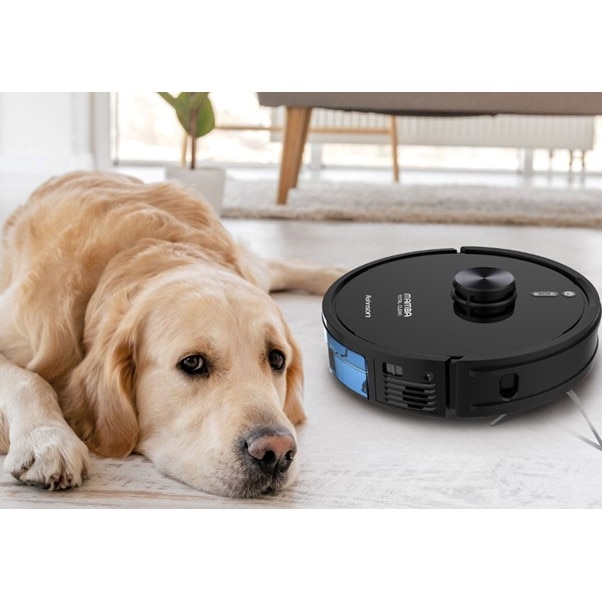 Robot aspirator cu mop si Wi-Fi, Rohnson Mamba Total Clean RM04, 8500Pa, 5L, 5200mAh Li, AI-procesor quad-core, Rohnson Link, Sistem automat de recunoastere a covoarelor, Cartografiere in timp real pe mai multe niveluri, functie de lustruire, Child lock