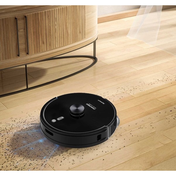 Robot aspirator cu mop si Wi-Fi, Rohnson Mamba Total Clean RM04, 8500Pa, 5L, 5200mAh Li, AI-procesor quad-core, Rohnson Link, Sistem automat de recunoastere a covoarelor, Cartografiere in timp real pe mai multe niveluri, functie de lustruire, Child lock