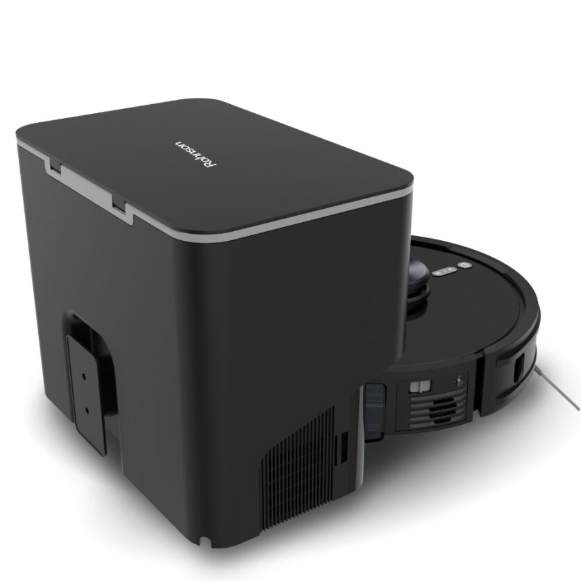 Robot aspirator cu mop si Wi-Fi, Rohnson Mamba Total Clean RM04, 8500Pa, 5L, 5200mAh Li, AI-procesor quad-core, Rohnson Link, Sistem automat de recunoastere a covoarelor, Cartografiere in timp real pe mai multe niveluri, functie de lustruire, Child lock