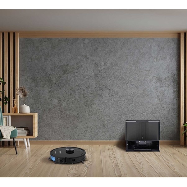 Robot aspirator cu mop si Wi-Fi, Rohnson Mamba Total Clean RM04, 8500Pa, 5L, 5200mAh Li, AI-procesor quad-core, Rohnson Link, Sistem automat de recunoastere a covoarelor, Cartografiere in timp real pe mai multe niveluri, functie de lustruire, Child lock