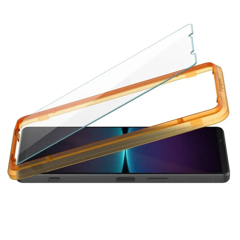 Folie de protectie Spigen Glas.TR AlignMaster pentru Sony Xperia 1, set 2 buc, transparent