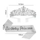 Set accesorii model BIRTHDAY GIRL, cristale, gri