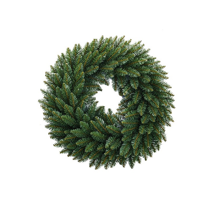 Coronita pentru Craciun, 60 cm, din brad artificial, ace 3D, Verde