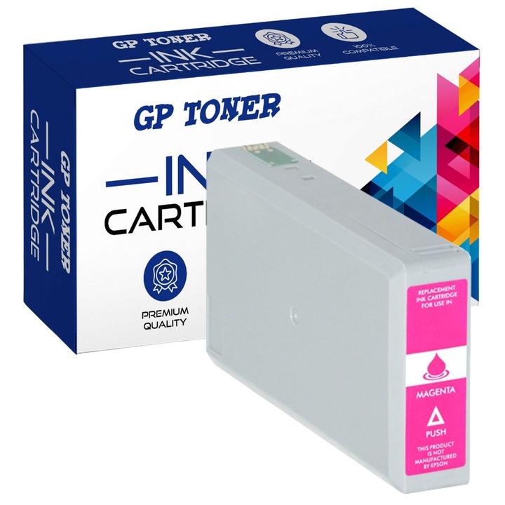 Kompatibilis tintapatron Epson T7903 nyomtatóhoz, Magenta
