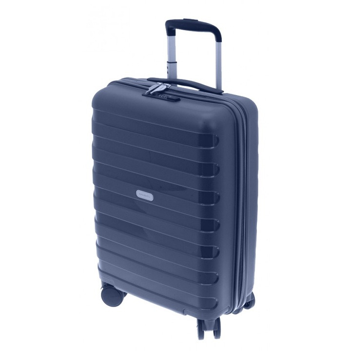 Troler cabina polipropilena Davidts Roundtrip, bleumarin, 55x38x20 cm