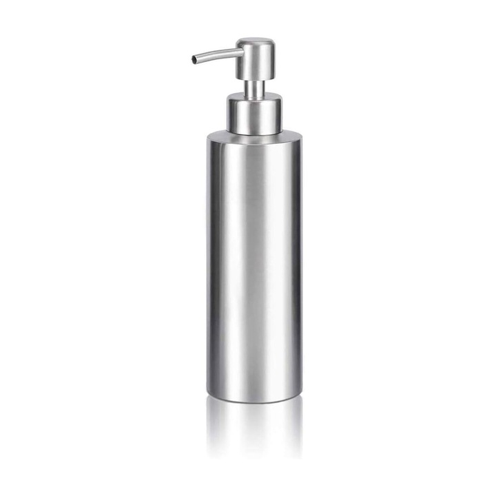 Rozsdamentes acél szappanadagoló, ezüst, 350 ml