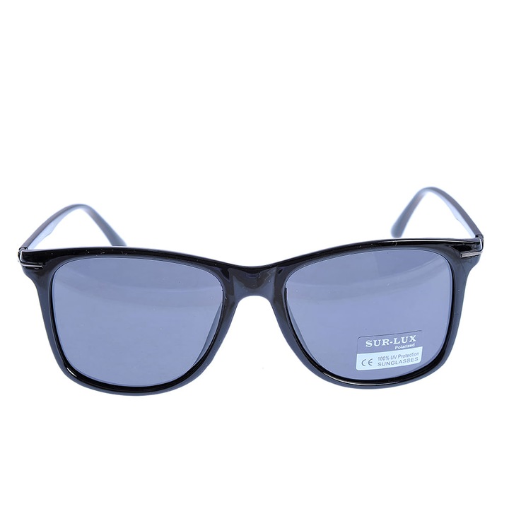 Ochelari de soare negri cu protectie UV 100%, Meli Melo Paris