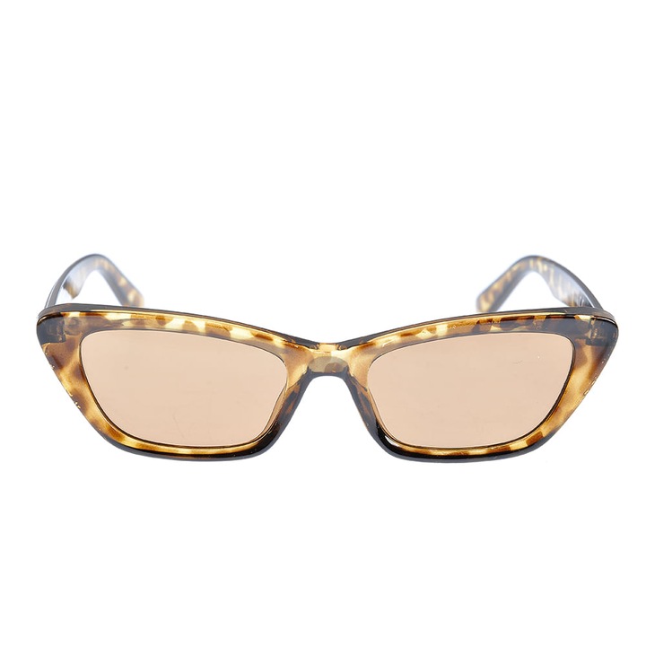Ochelari de soare animal print si lentile maro, Meli Melo Paris