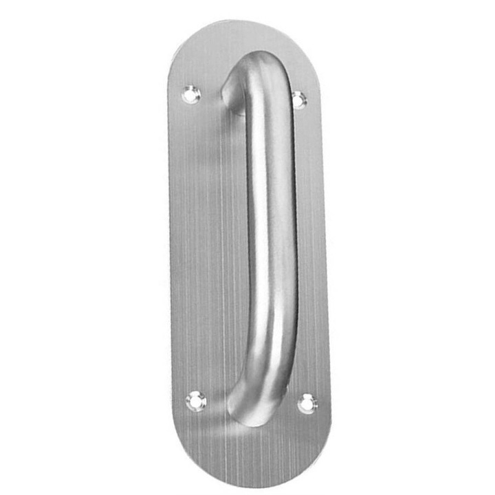 Set 4 manere pentru usa, Otel inoxidabil, Argintiu