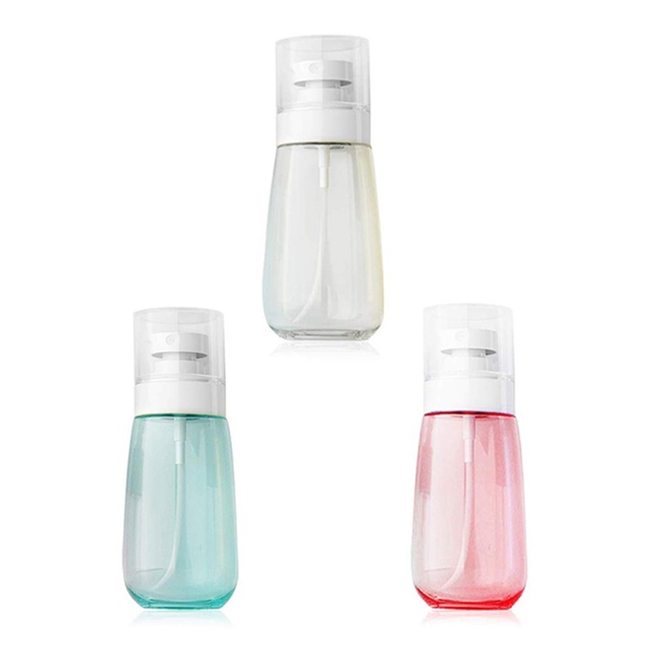 Set 3 sticle Reutilizabile, 60ml, multicolor