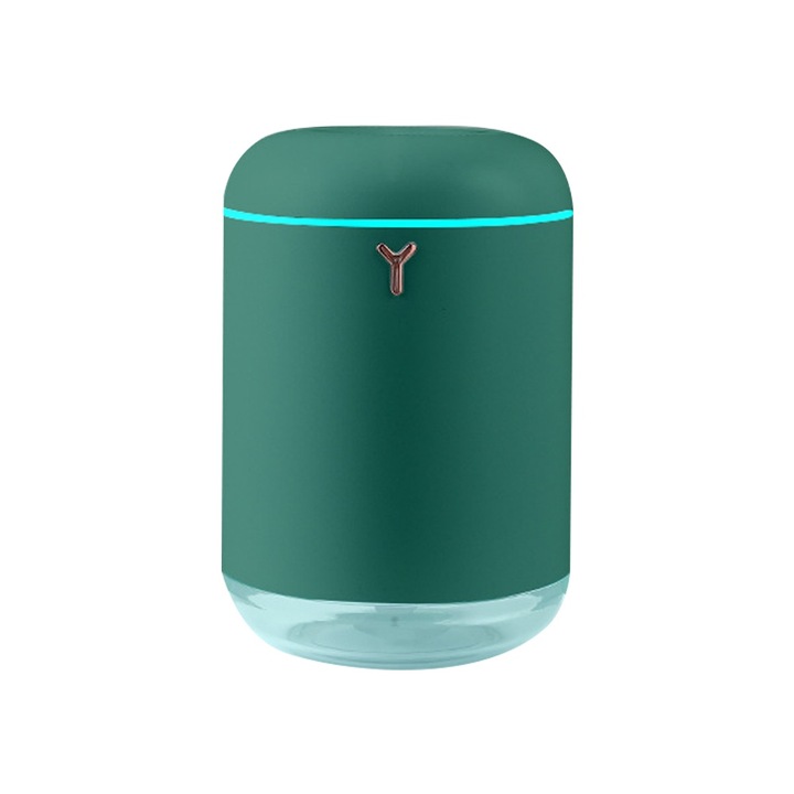 Hordozható párásító éjszakai fénnyel, zöld, 1000ml