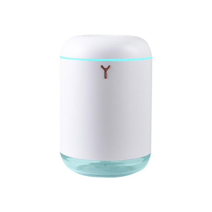 Hordozható párásító éjszakai lámpával, fehér, 1000 ml