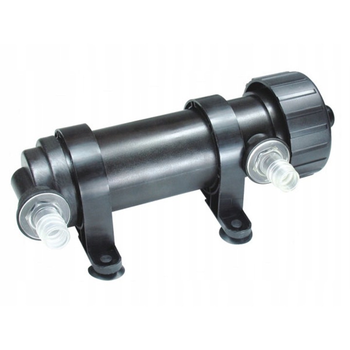 Lampa UV-C pentru iaz, Happet, 7W, 3000L/h, Eliminare alge, 23x15 cm, Negru