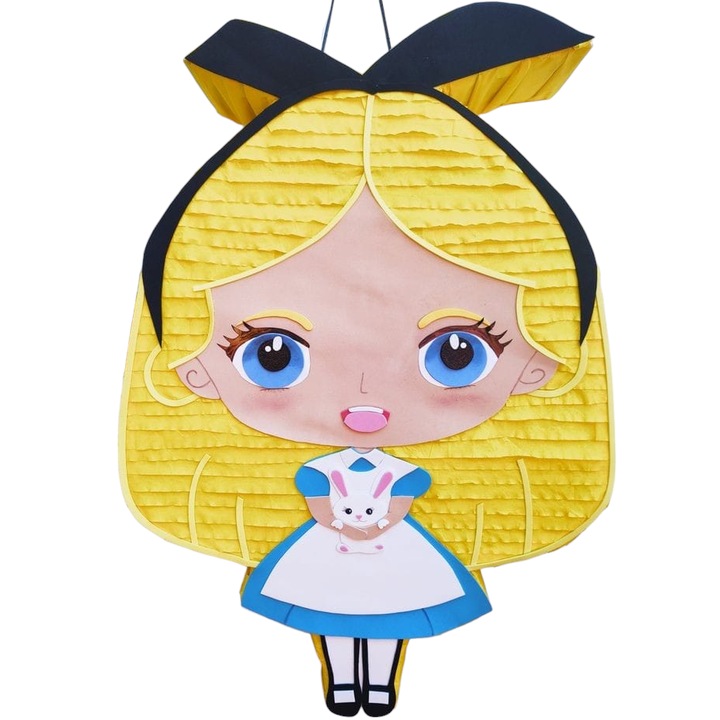 Pinata Alice in Tara Minunilor 50 cm + bat